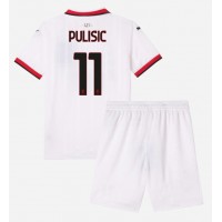 Maglia Calcio AC Milan Christian Pulisic #11 Seconda Divisa Bambino 2024-25 Manica Corta (+ pantaloncini)